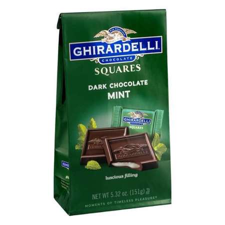 Ghirardelli Ghirardelli Dark Chocolate Mint Square 5.32 oz. Bag, PK6 61867